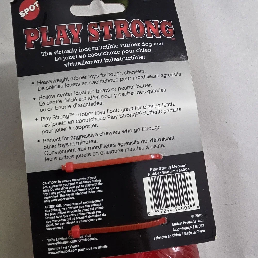 NWT Spot Play Strong Bone - Durable Long Lasting Dog Chew for Aggressive Chewers